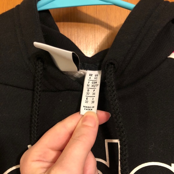 Adidas Cropped Hoodie Sweatshirt Stripes XS - Picture 6 of 8